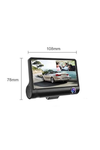 Poscam Uniywell Full Hd 1080p Araç İçi Kamera Seti - 4.0" Geniş Ekran, 170 Geniş Açı, G-sensör, Wdr Gece Görüşü Ve Arka Görüş Kamerası Dahil