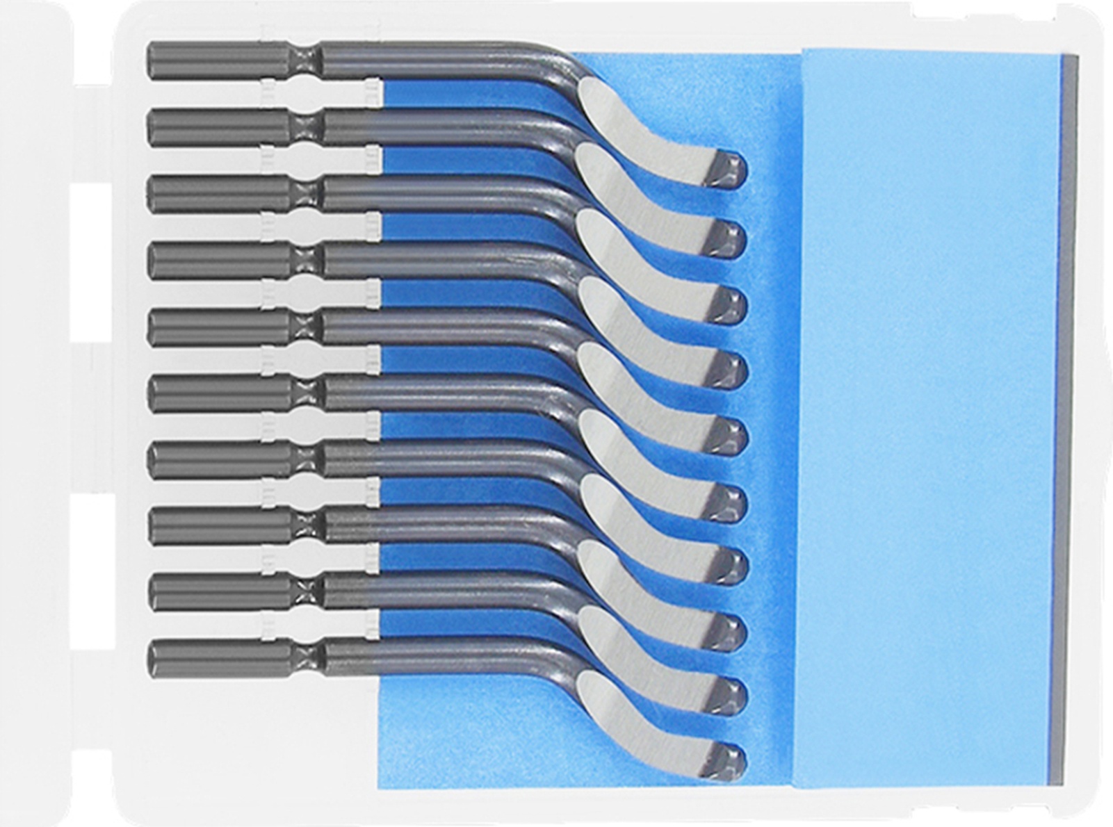 Fosenze 10'lu Çelik 3d Model Düzenleme Bıçak Uçları - 147mm Saplı Tamir Aleti Seti