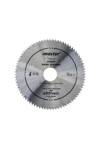 Master Ahşap Daire Testere Bıçağı 115mm 80 Diş