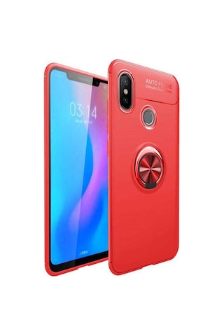 Xiaomi Mi A2 Kilif Yüzüklü Tam Korumali Silikon Kapak 416942075