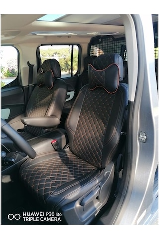 Citroen Berlingo Araca Özel Deri Oto Koltuk Kılıfı (486296244)