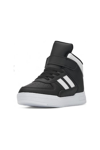 Ndrops 09-24 Deri Outdoor Erkek Çocuk Spor Bot Siyah Beyaz 26-30 Siyah