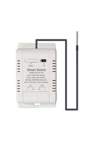 Vkemall Ewelink Akıllı Sıcaklık Kontrol Cihazı 20a - 2m Sensör, Uzaktan Erişim, Zamanlama, Alexa/google Uyumlu, Tarihsel Veri Takibi