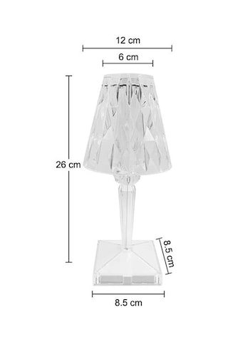 Powermaster Ha-1638 Dekoratif Rgb Led'li Ambiyans Masa Gece Lambası Şarjlı Dokunmatik Tuşlu Çok Renkli