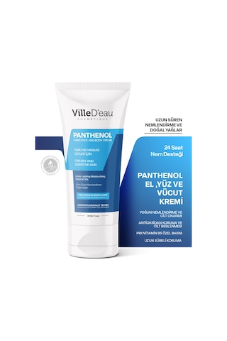 Ville D'eau Hassas ve Kuru Ciltler İçin Nemlendirici El Yüz ve Vücut Kremi 125 ML