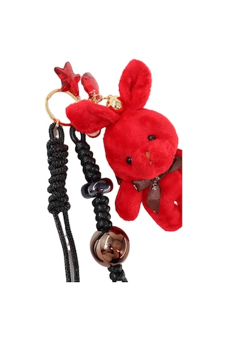 Anahtarlık Çanta Charm. Ayna Süsü. Çanta Aksesuarı. Anahtarlık Peluş Tavşan Örme Ip Çanta Charmı. 64853048