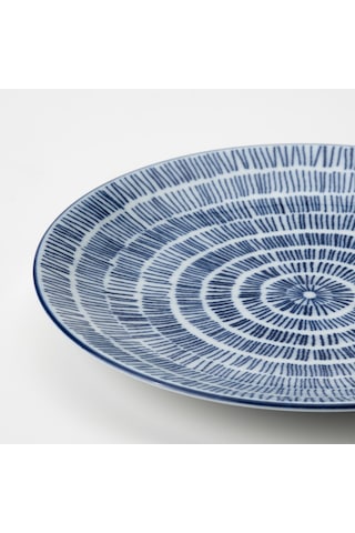 Ikea Entusiasm Tatlı Tabağı Seti 18 Cm 4'lü Mavi - Beyaz