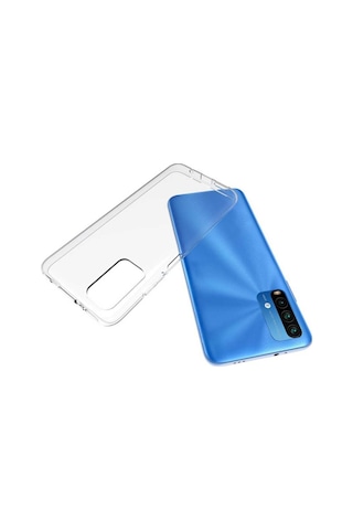 Xiaomi Redmi Note 9 4G Kılıf Şeffaf Silikon Hibrit Case Renksiz