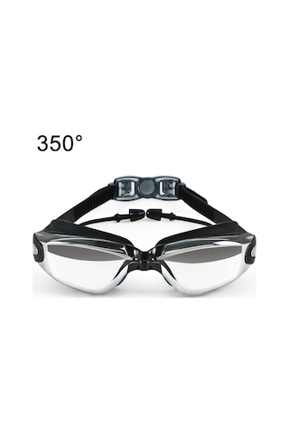 Haızıd Hd Buğu Önleyici Su Geçirmez Miyopi Yüzme Gözlüğü, Renk: Miyopi 350 Derece Çok Renkli