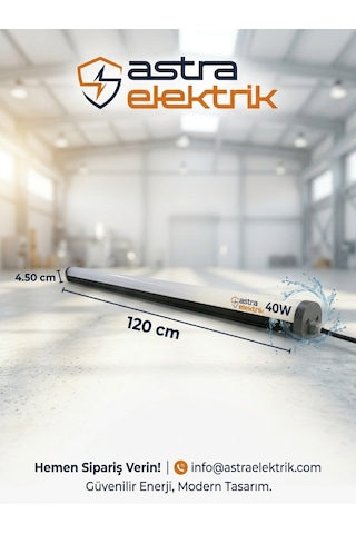 X-slim 40w Led Etanj Armatür Füme