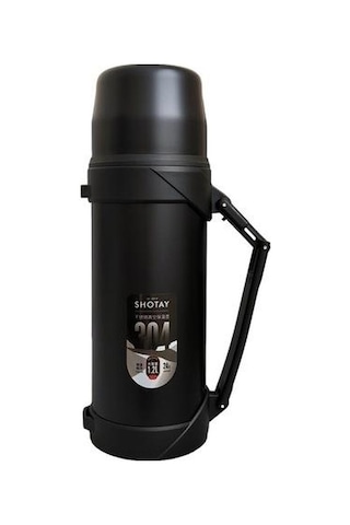 Shotay Çelik Termos 1200 ML Siyah