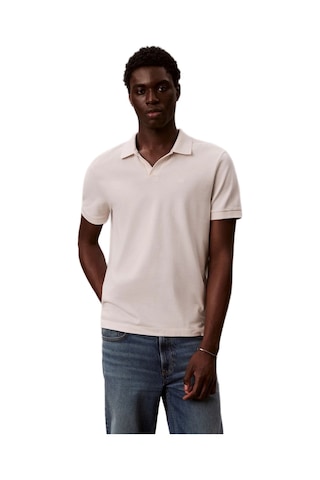 Calvin Klein Lv04rf215g Ss Open Collar Casual Erkek Polo Tişört Beyaz