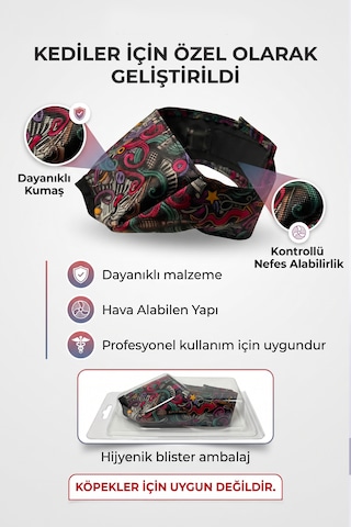Artero Kediler İçin Kumaş Ağızlık Small Beden