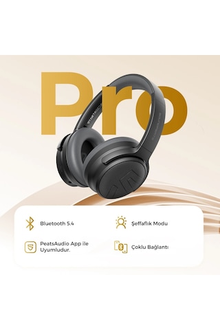 Soundpeats SPACE PRO Hi-res Bluetooth 5.4 Kablosuz Kulak Üstü Kulaklık
