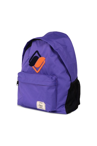 Icone Mor Önü Nakışlı, Laptop Bölmeli Unisex Sırt Çantası, Okul Çantası, Back To School pembe