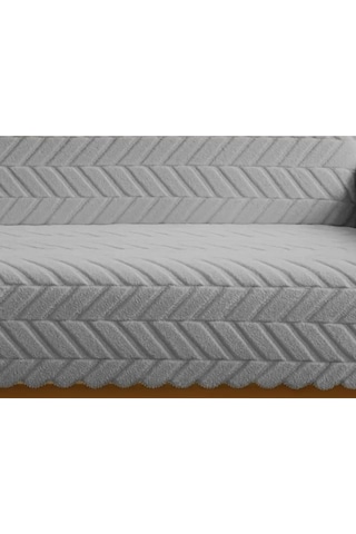 1 Adet Royam Peluş Pamuklu Sünger Tabanlı Kaymaz Koltuk Çekyat Örtüsü 160 X 210 Gri