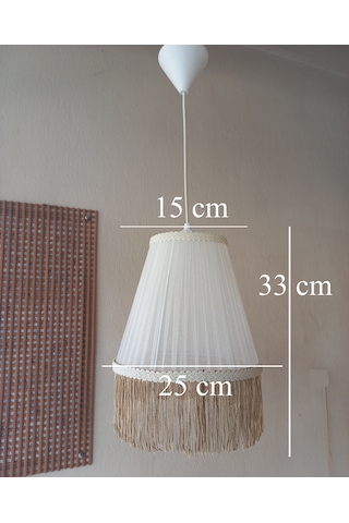 N-61 Krem Organze Yatak Odası Çocuk Ve Bebek Odası Avize Pembe Krem