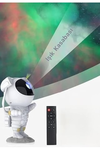 Astronot Galaksi Projektör Kumandalı Gece Lambası Yıldız Ve Samanyolu Projeksiyon Işığı