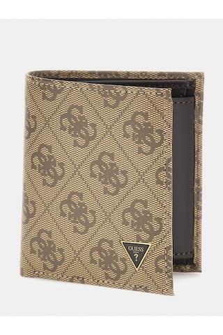 Guess Milano İkiye Katlanır Küçük Boy Erkek Bej Cüzdan Smvelelea22-bbo Bej