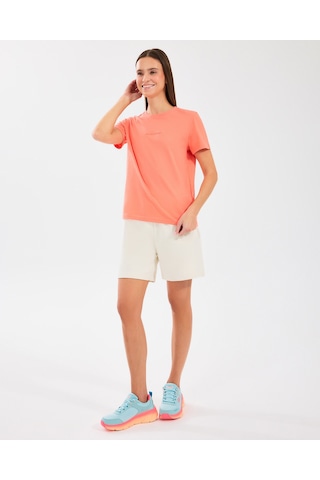 Skechers W Essential Crewneck T-shirt Kadın Lightcoral Tshirt S2510029-817 Lightcoral Çok Renkli