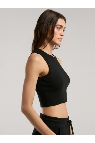 Everlast Ever Relaxed Rib Siyah Kadın Thick-strapped Atlet Siyah