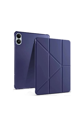 Xiaomi Redmi Pad Pro 12.1 Kılıf Kalemlikli Mars Tablet Kılıfı - Lacivert Tablet Kılıfı