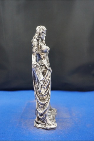 Frigga Annelik Tanrıçası Heykeli 22 Cm Mitolojik Biblo, Ev Dekor Ve Hediyelik Gümüş