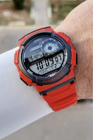 Casio Csıste228 Erkek Kol Saati Kırmızı