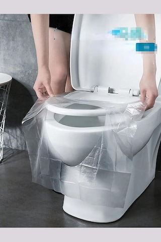 Klozet Kapağı Kılıfı Hijyenik Seyahat Tek Kullanımlık Klozet Wc Örtüsü 50 Adet Diğer