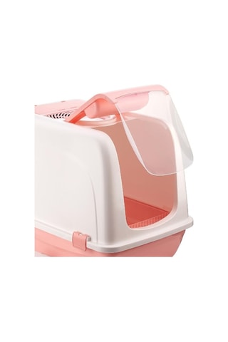 Mikopet Büyük Kapalı Kedi Tuvaleti Mor