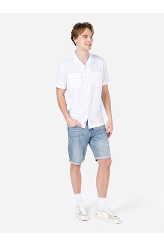 Colin's Colins Normal Kesim Shirt Yaka Cepli Beyaz Erkek Kısa Kol Gömlek Cl1068758 Cl1068758 Q1.v1 Wht Beyaz