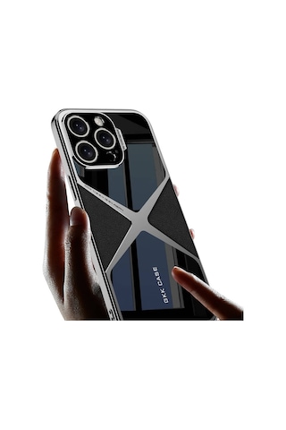Apple Uyumlu iPhone 15 Pro Max Kılıf Ultra İnce Kamera Korumalı Pc + Deri Arka Yüzey X-pro Kılıf