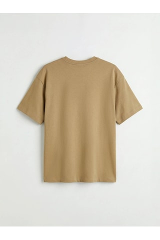 Lc Waikiki Sarı %100 Pamuk Loose Fit Basic Soft Touch Tişört