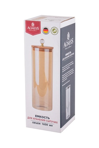 Agness 1650 Ml Kapaklı Cam Kavanoz, Dökme Ürünler İçin. 151480642