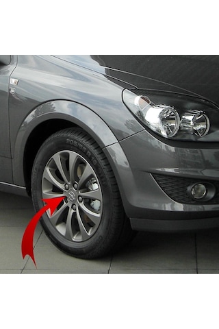 Opel Astra H Füme Jant Göbeği Titanyum İthal