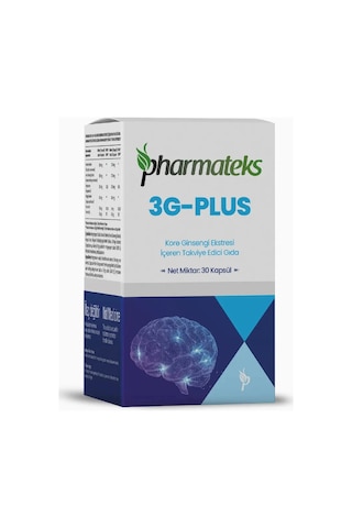 3g Plus 30 Kapsül Kore Ginsengi Eki, Pharmateks