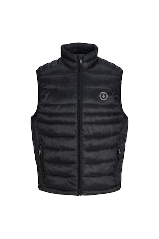 Jack & Jones Jjekıngsley Erkek Hafif Şişme Yelek Dik Yaka Günlük Rahat Siyah