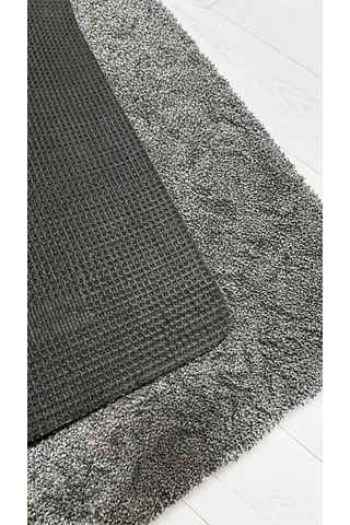 Queens 65x80 Cm Gri Yıkanabilir Kaymaz Tabanlı Banyo Paspası