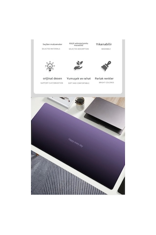 Gri Ve Siyah Degrade,900 400 3 Mm Mousepad