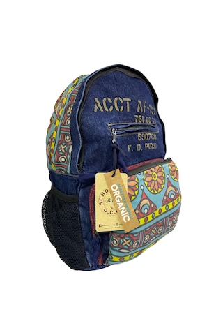 Old Cotton Cargo Kaliteli Tek Bölmeli Vintage Disayn Günlük Gezi Okul Sırt Çantası North Dakato Bag Brand 30x43cm Lacivert