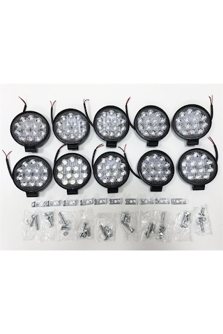 Replax 10 Adet 14 Led Yuvarlak Off Road Sis Farı Sis Lambası Çalışma Lam