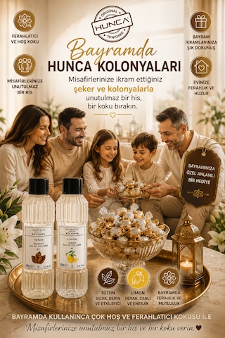 Bayrama Özel Ferahlatıcı Limon+tütün Kolonyası 400ml