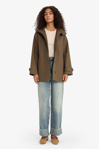 Defacto Regular Fit Kapüşonlu Kemerli Trençkot E8582ax25aukh402 Haki