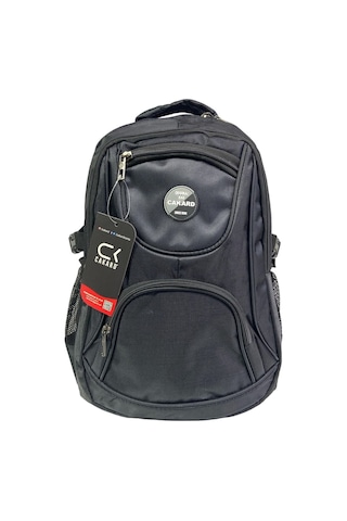 Büyük Su Geçirmeyen Kalın Kumaş Ortopedik Çok Bölmeli Okul Gezi Seyahat Kamp Sırt Çantası 32cmx47cm Siyah