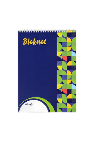 Elitstore Bloknot Defter A4 Spiralli Kareli 40 Yaprak
