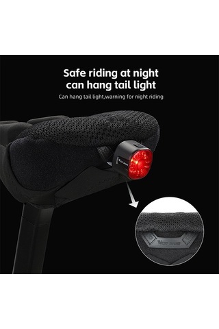 Ebitda 3d Hava Yastıklı Şok Emme Bisiklet Sele Kılıfı, Batı Yp0801225, Siyah, 28x15x3cm Siyah