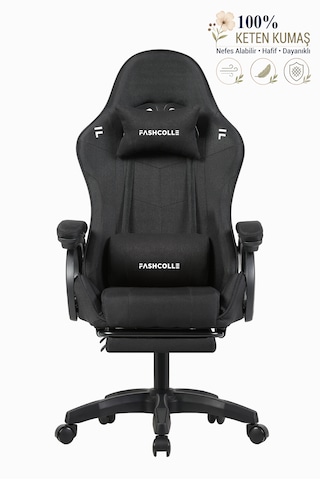 Fashcolle Dynamic Air Kumaş Black Masajlı Oyuncu Koltuğu