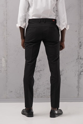 Notra Slimfit Pamuklu Full Likralı Esnek Yazlık Kumaş Pantolon Siyah