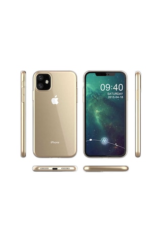 Apple Uyumlu iPhone 11 Kılıf Lüx Şeffaf Silikon Kılıf