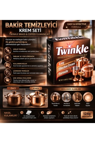 Bakır Ve Pirinç Temizleme Seti Sünger Dahil Bass & Copper İthal Ürün